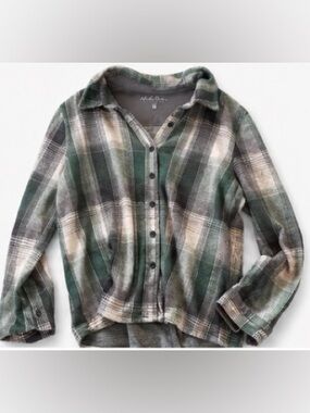 Relaxed Green Plaid Button-Down Shirt by Madewell